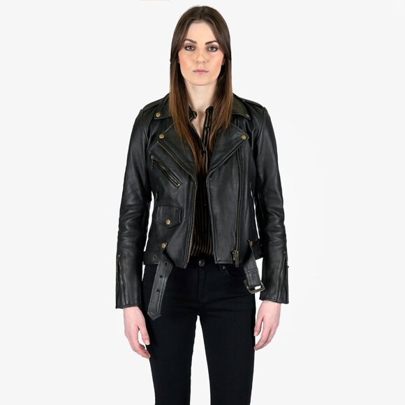 Straight to Hell Women's Commando Leather Jacket - XXL - Picture 2 of 5